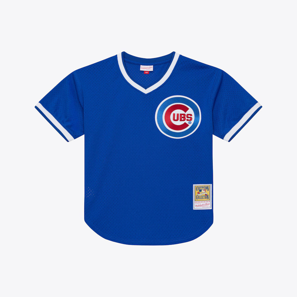 M&amp;N Chicago Cubs 1984 Ryne Sandberg Authentic Batting Practice Pullover Jersey