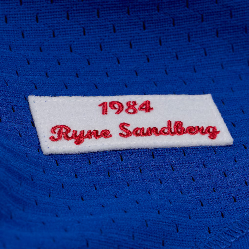M&amp;N Chicago Cubs 1984 Ryne Sandberg Authentic Batting Practice Pullover Jersey