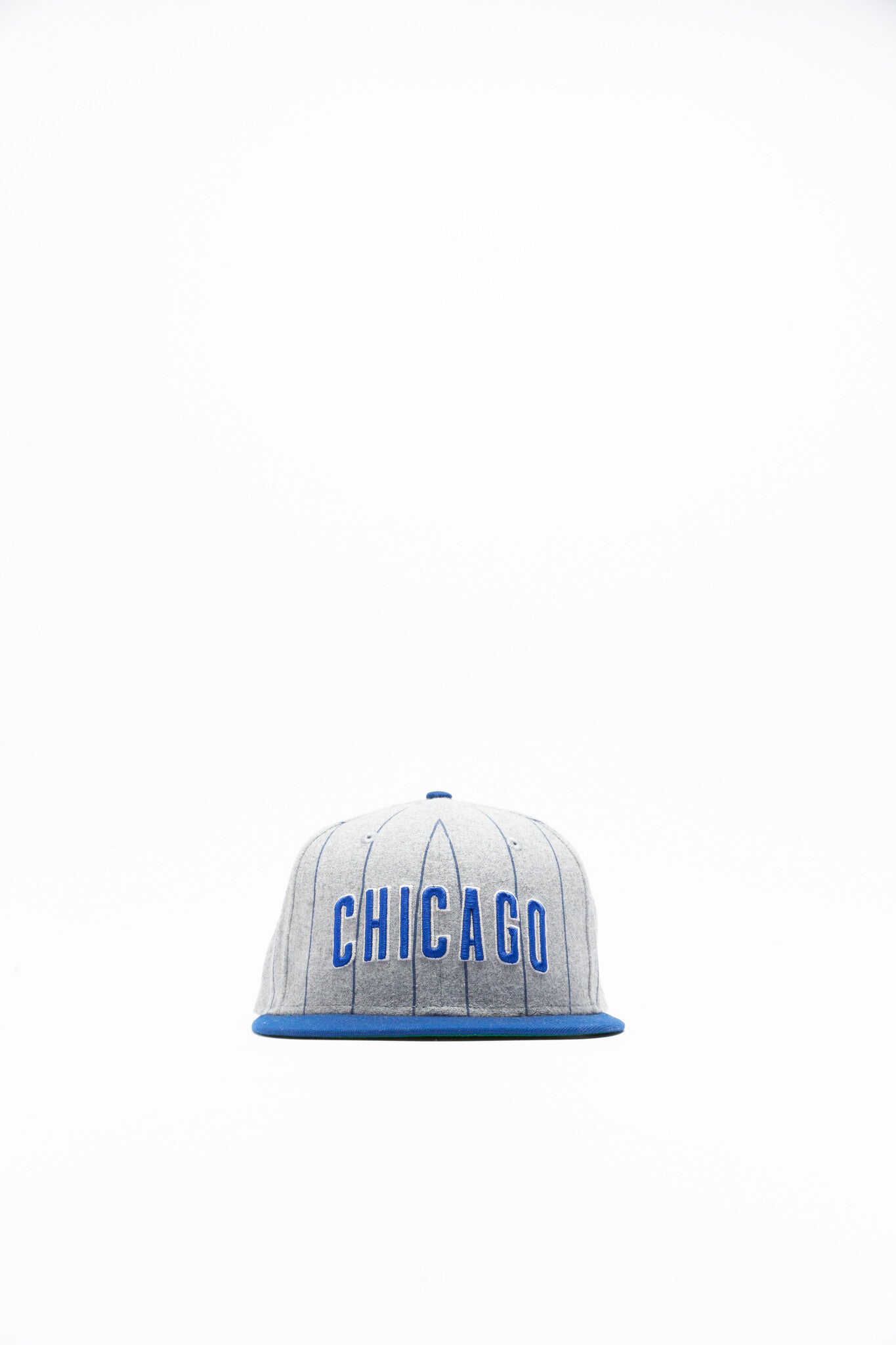 New Era Chicago Cubs Heather Pinstripe Fitted 'Heather Grey'
