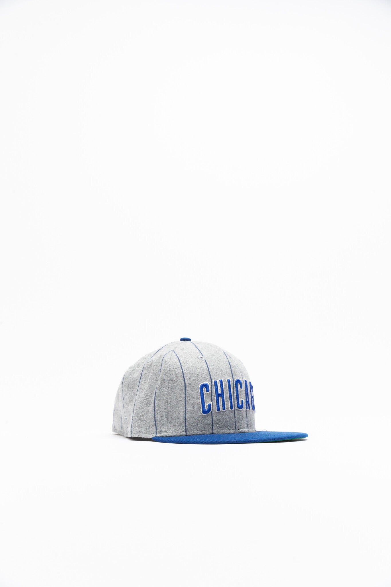 New Era Chicago Cubs Heather Pinstripe Fitted 'Heather Grey'