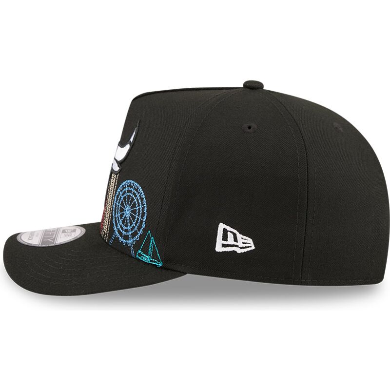 New Era 950 A Frame Pinch Crown Chicago Bulls Injection Snapback Hat