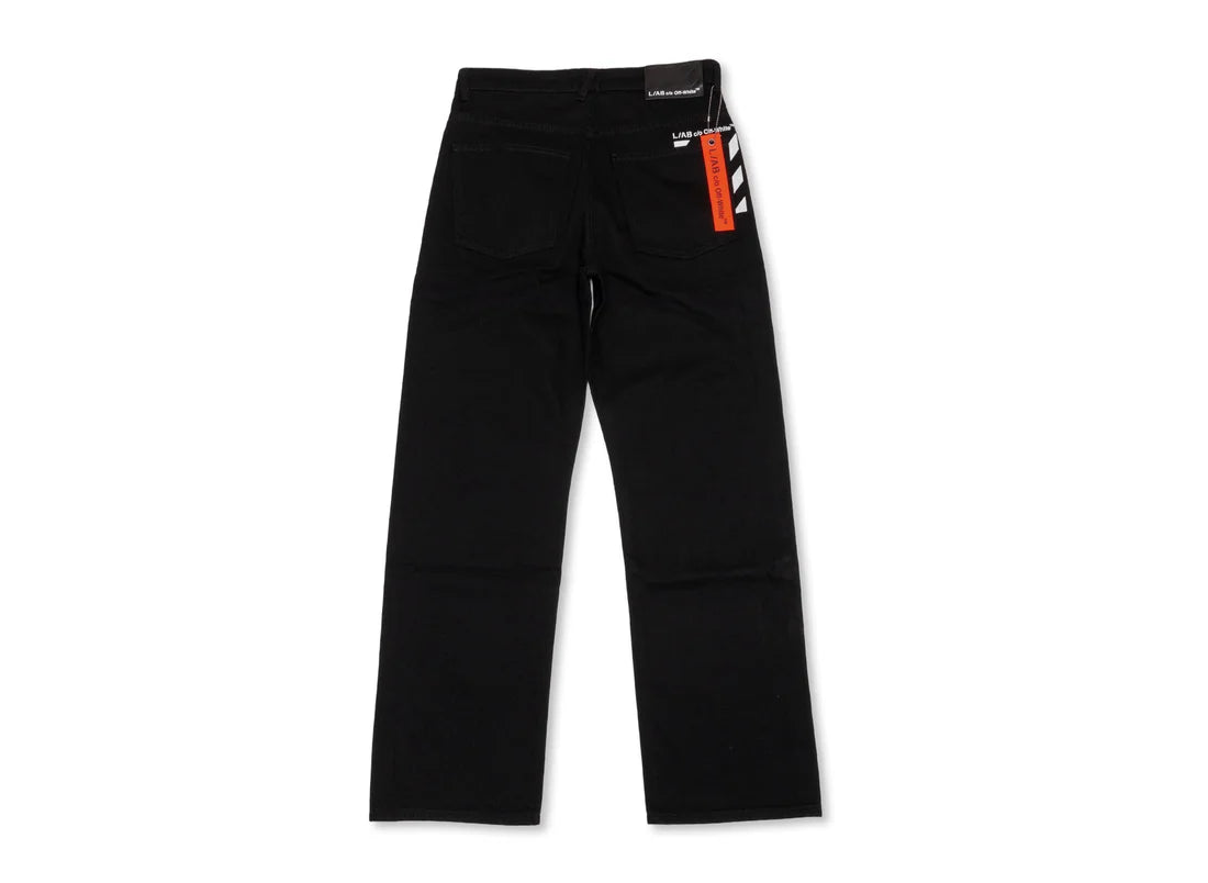 L/AB Straight Fit Piped Denim