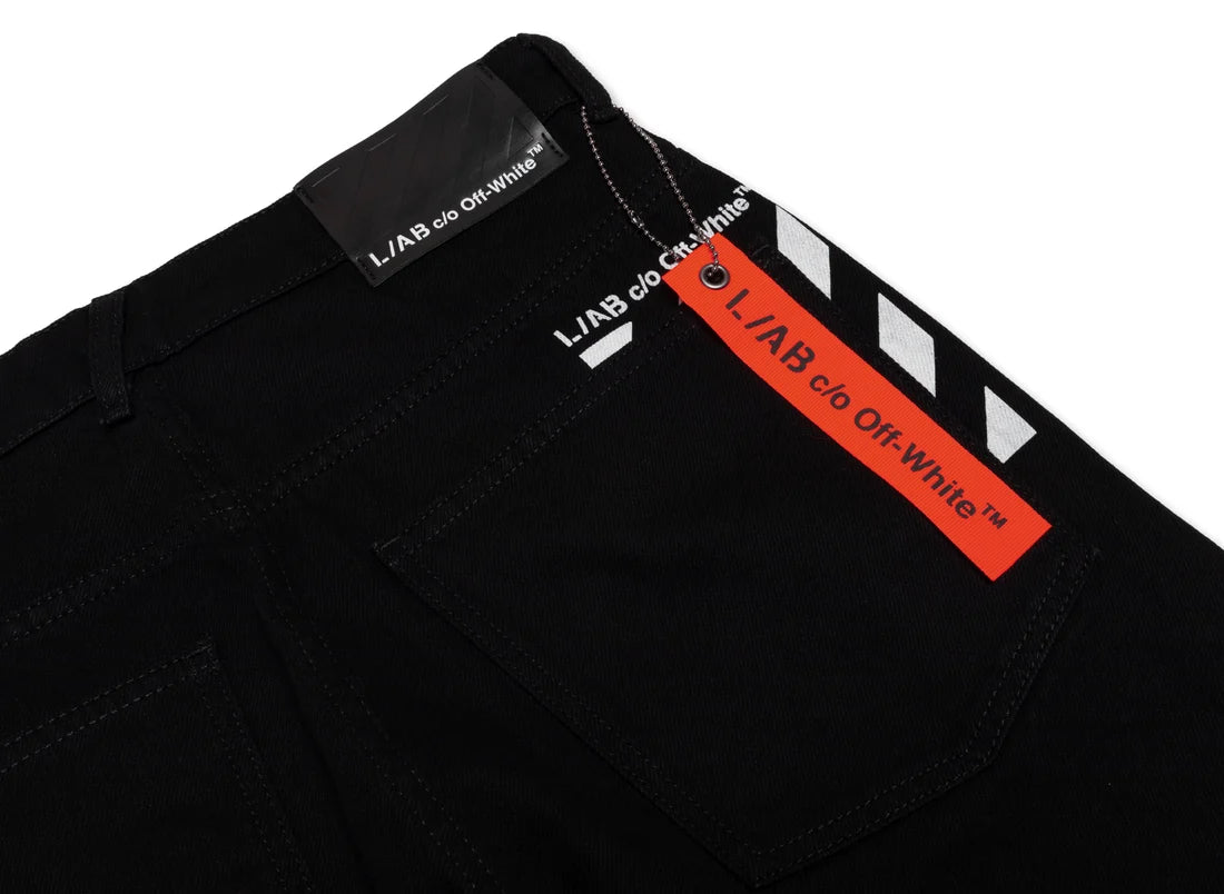 L/AB Straight Fit Piped Denim
