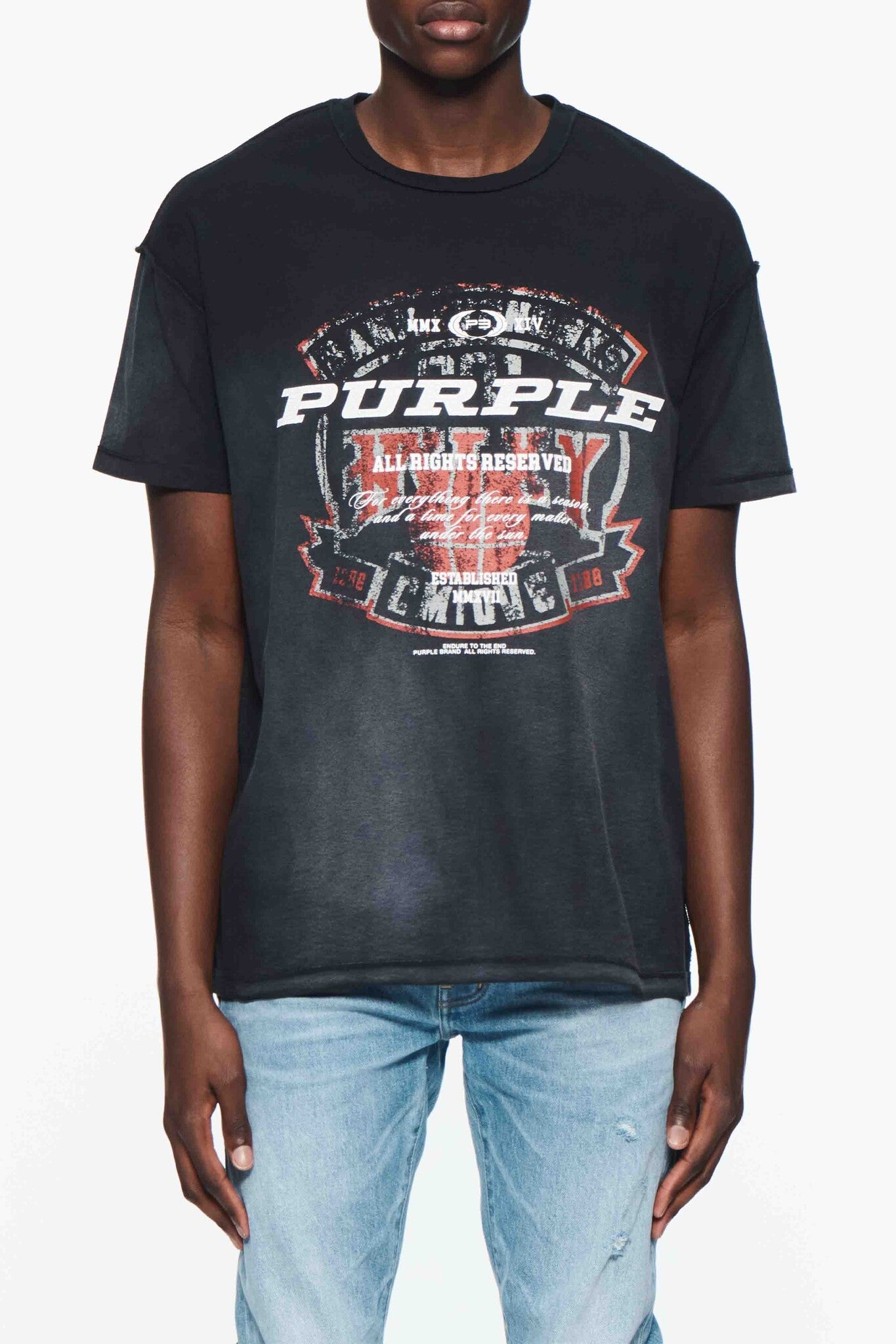 Purple Brand Textured Inside Out Tee