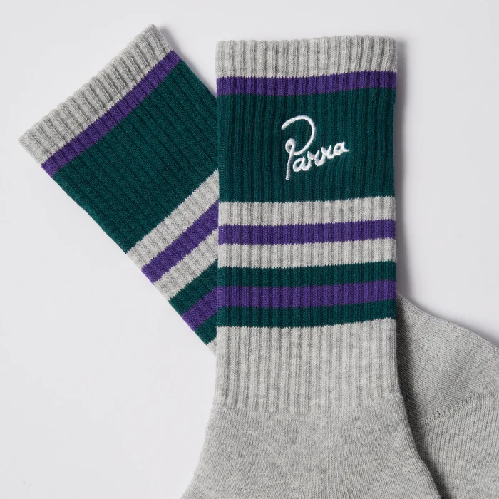 By Parra Signature Striped Crew Socks