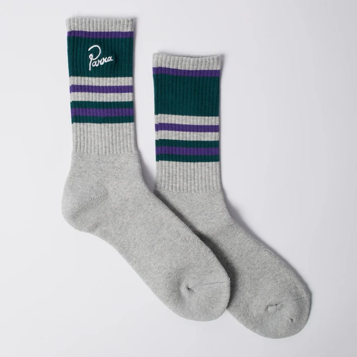 By Parra Signature Striped Crew Socks