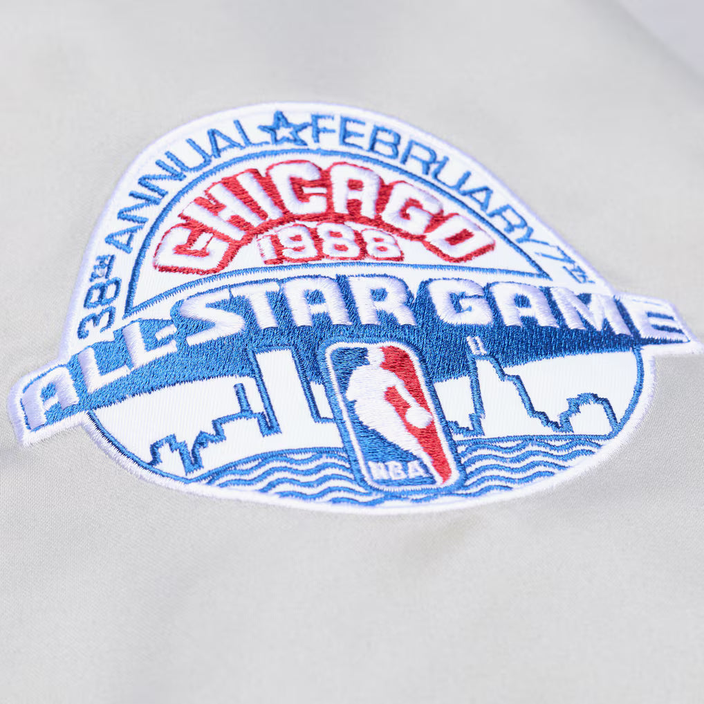 M&amp;N NBA Chicago Bulls Thunderstorm Lightweight Satin Jacket