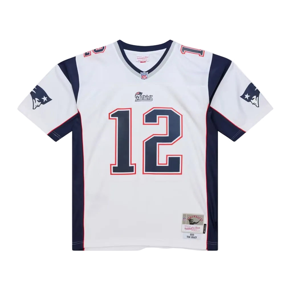 M&amp;N NFL New England Patriots 2000 Tom Brady White Jersey