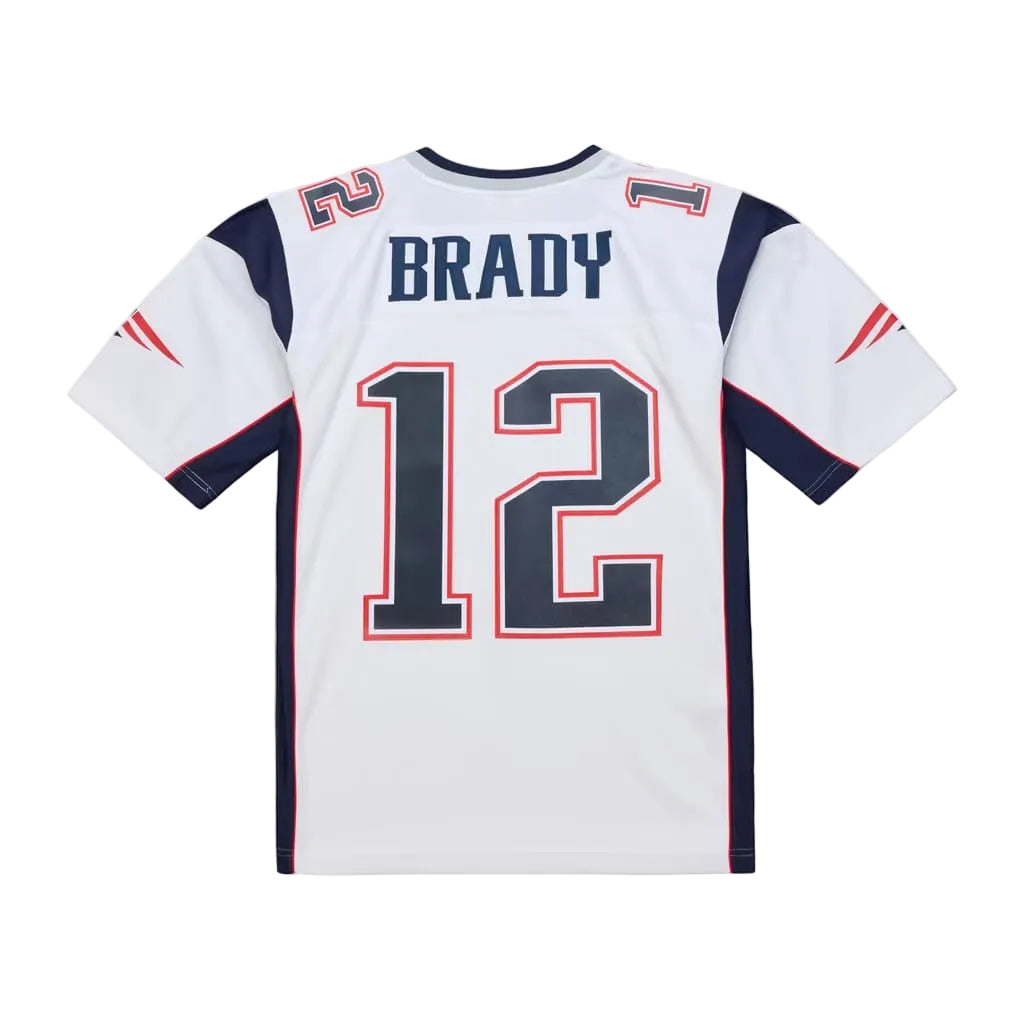 M&amp;N NFL New England Patriots 2000 Tom Brady White Jersey