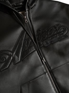 Avirex Nappa Hoodie 'Black|AVF241O21|Top Fashion