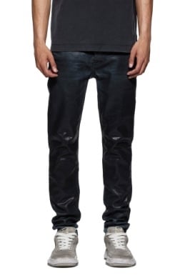Purple Brand Coated Indigo Skinny Denim Pant