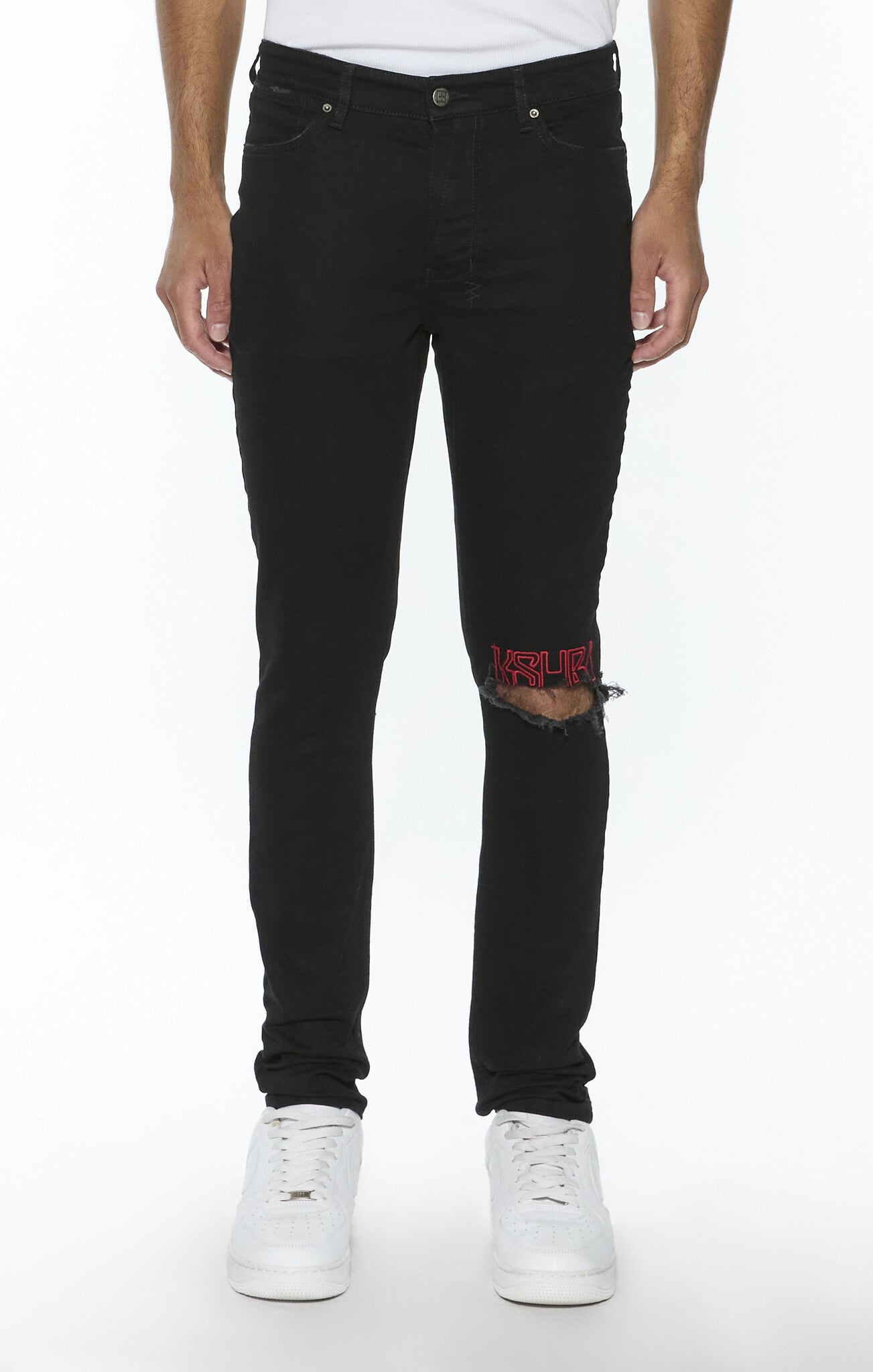 Ksubi Van Winkle Laid Black Sting Denim