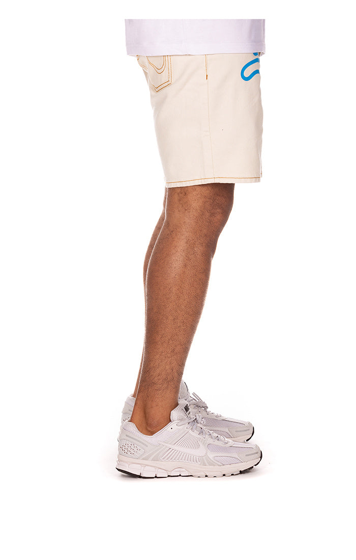 Icecream Cream Jean Shorts 'Whisper White|451-4103-100|Top Fashion