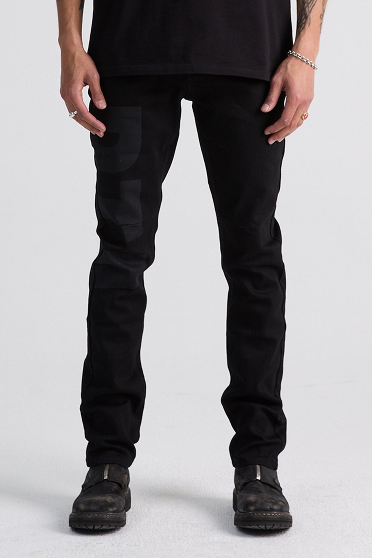 RTA Black Logo Bryant Denim 