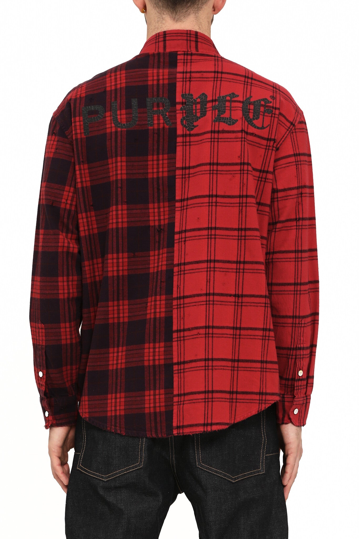 Purple Brand Dual Button Up Shirt
