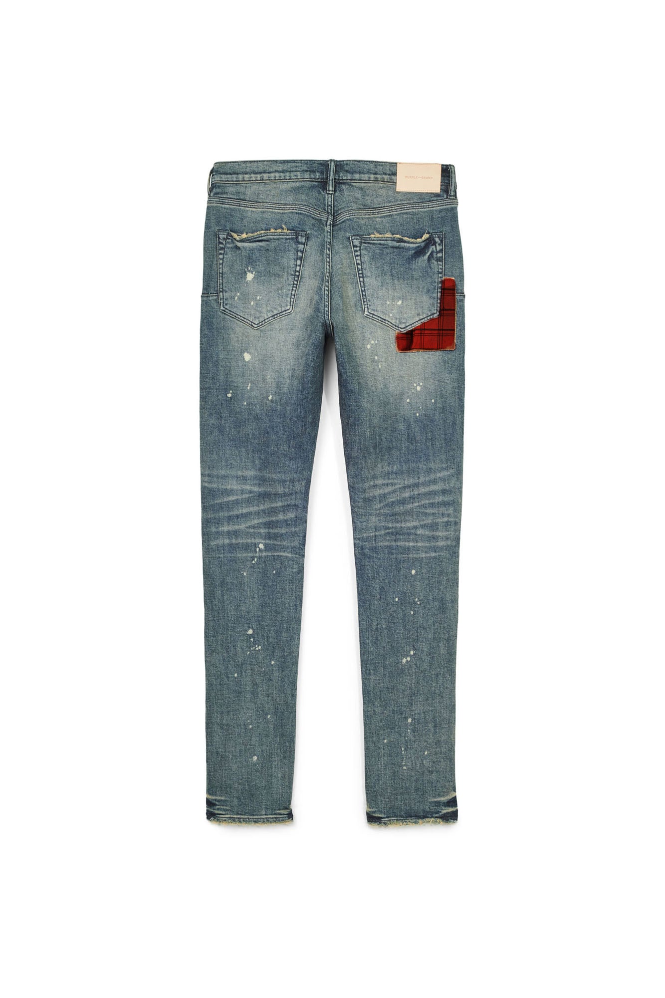 Purple Brand Skinny Plaid Patch
