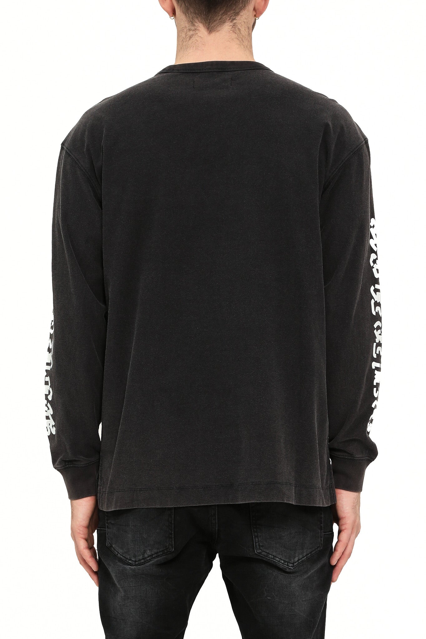Purple Brand Textured Jersey Long Sleeve Tee 