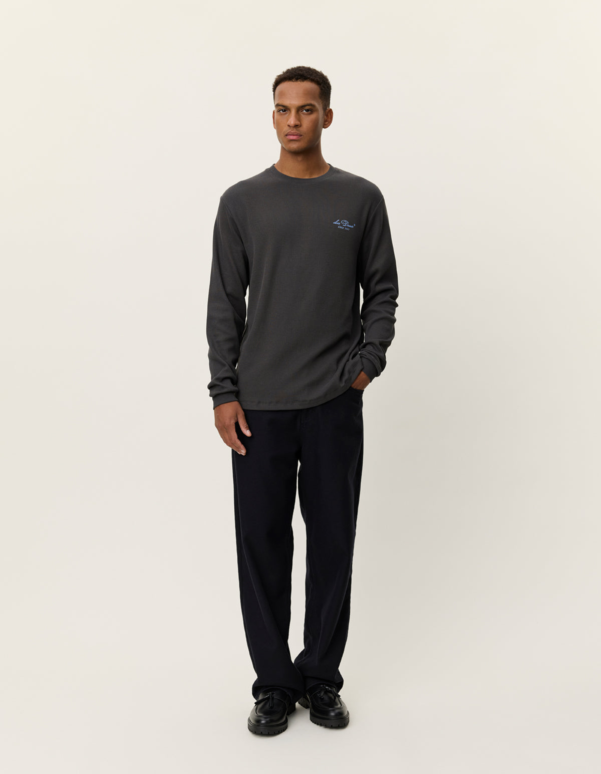 Les Deux Brady Skyline Waffle LS T-Shirt