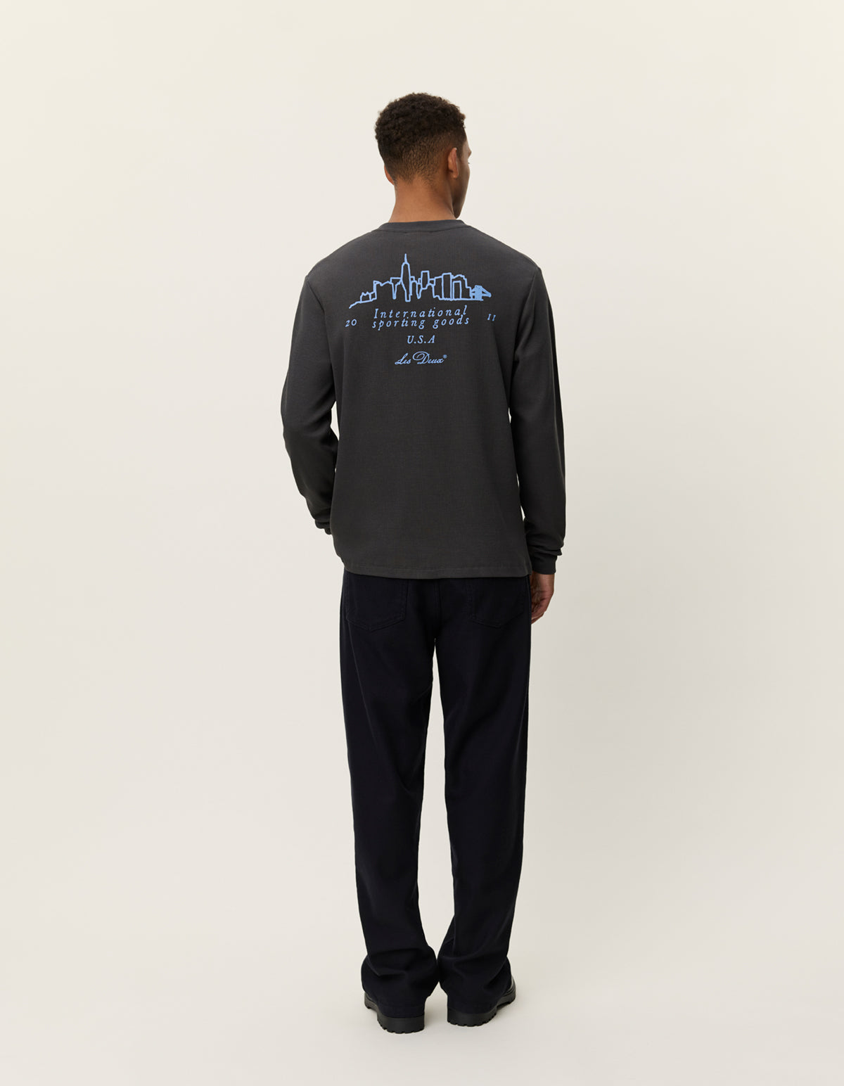 Les Deux Brady Skyline Waffle LS T-Shirt