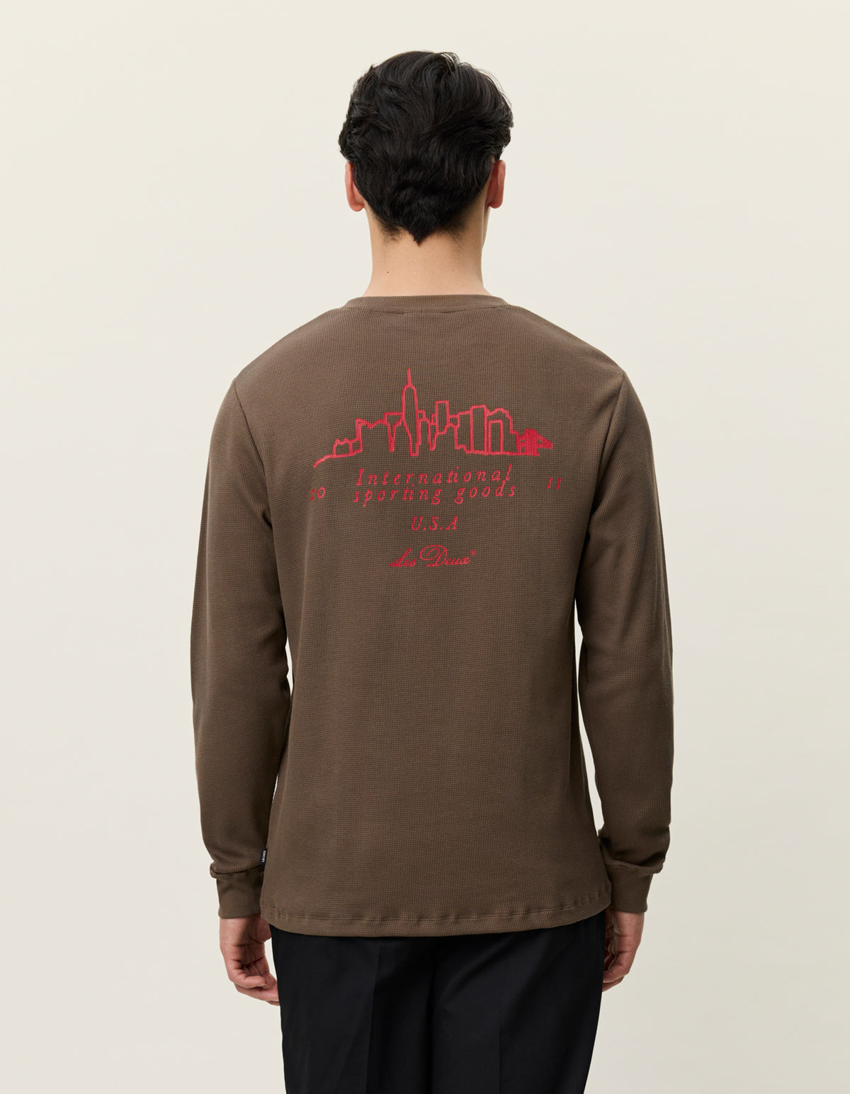 Les Deux Brady Skyline Waffle LS T-Shirt