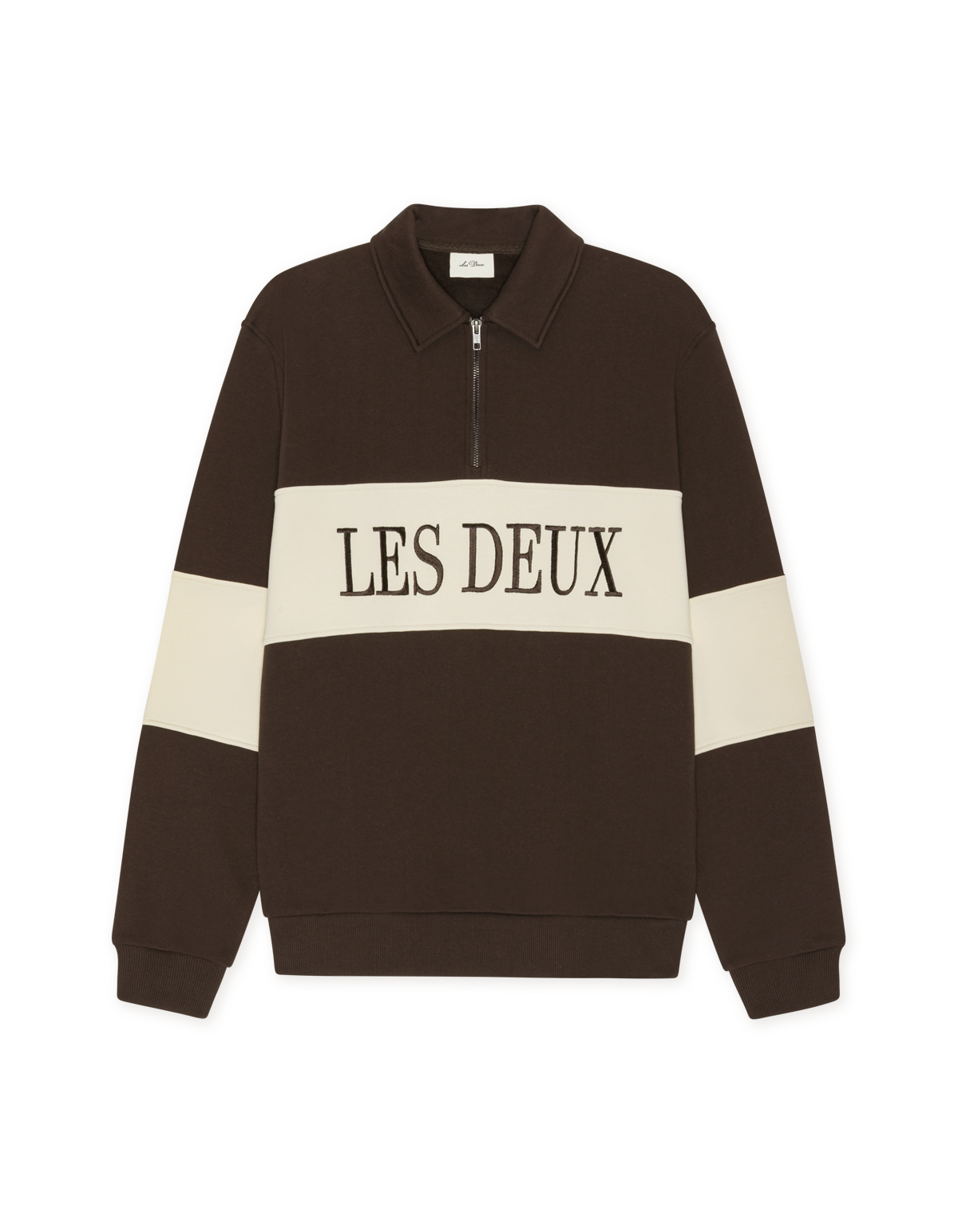 Les Deux Zipper Rugby Sweatshirt