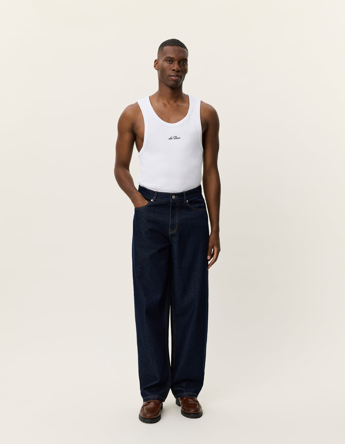 Les Deux Roi Washed Denim Jean