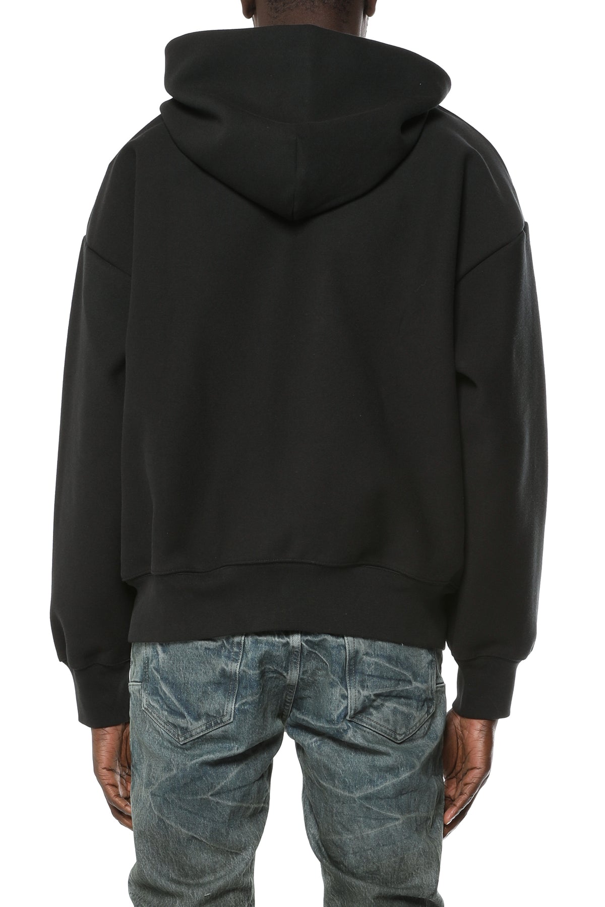 Purple Brand Neoprene Zip Front Hoodie