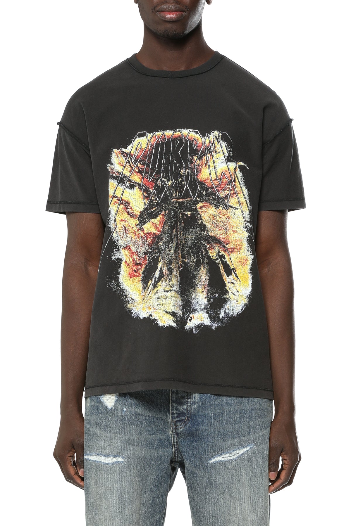 Purple Brand Textured Inside Out Tee
