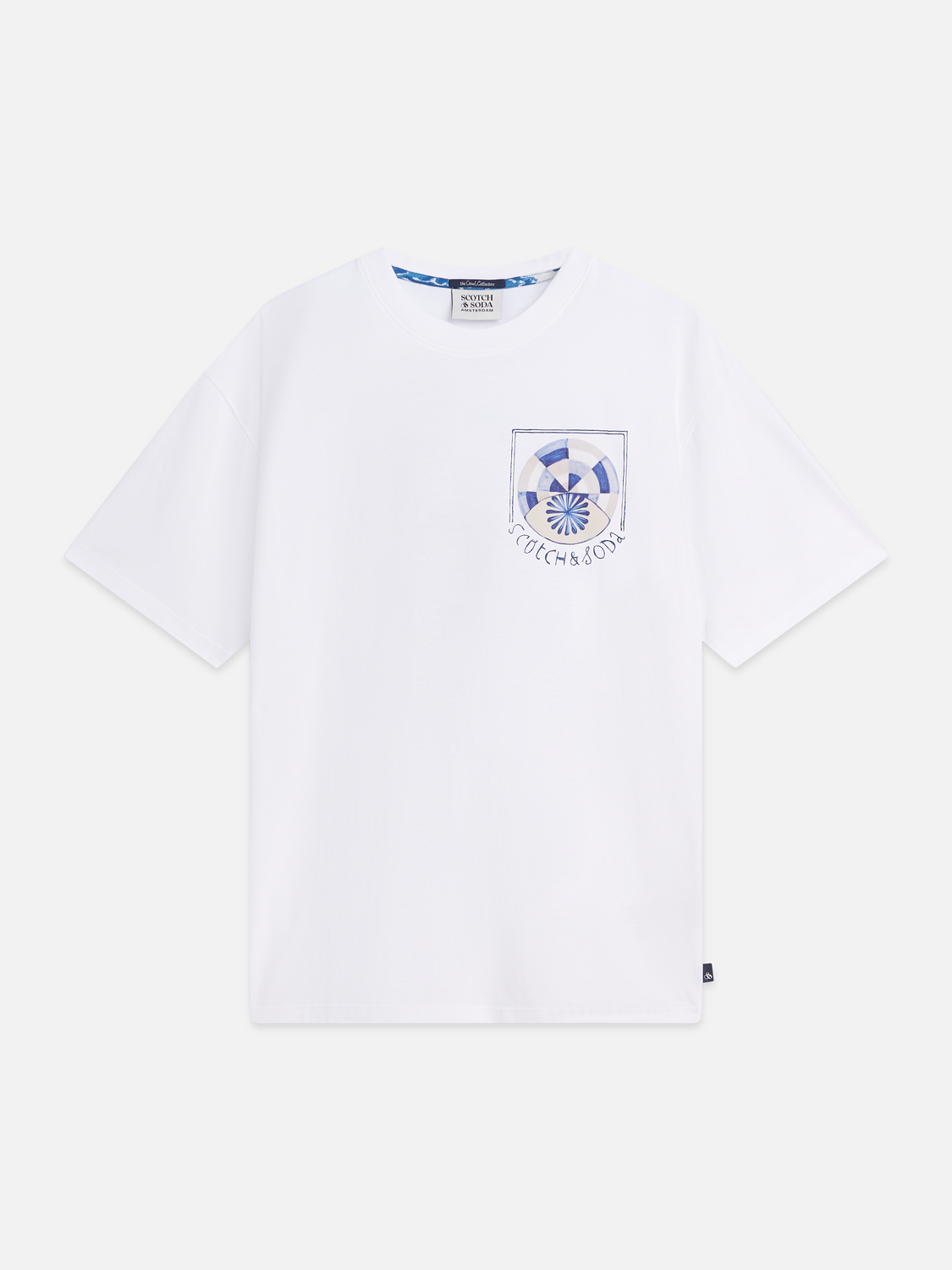 Scotch &amp; Soda Front and Back Artwork Regular-Fit Tee