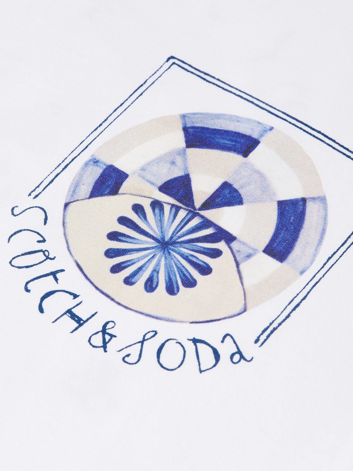 Scotch &amp; Soda Front and Back Artwork Regular-Fit Tee