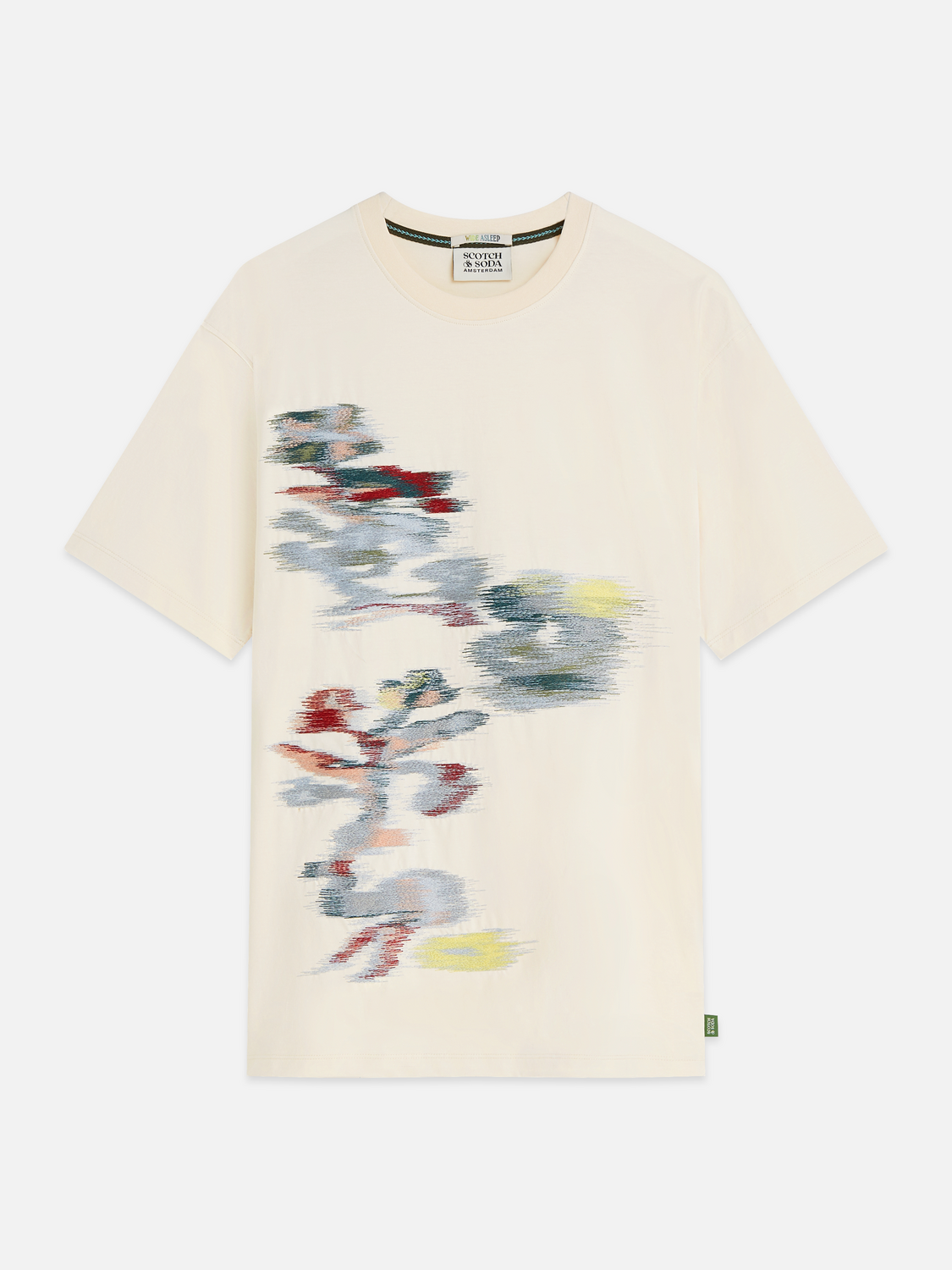 Scotch &amp; Soda Embriodery Placed Artwork Loose-Fit Tee