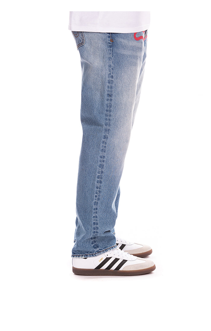 Icecream Rasberry Straight Leg Jean