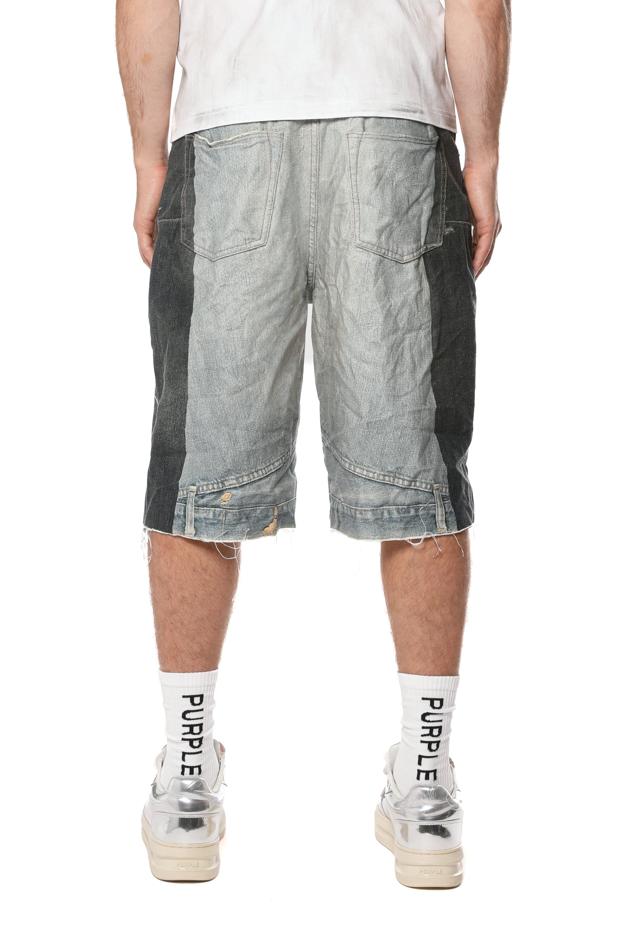 Purple Brand Upside Down Denim Short