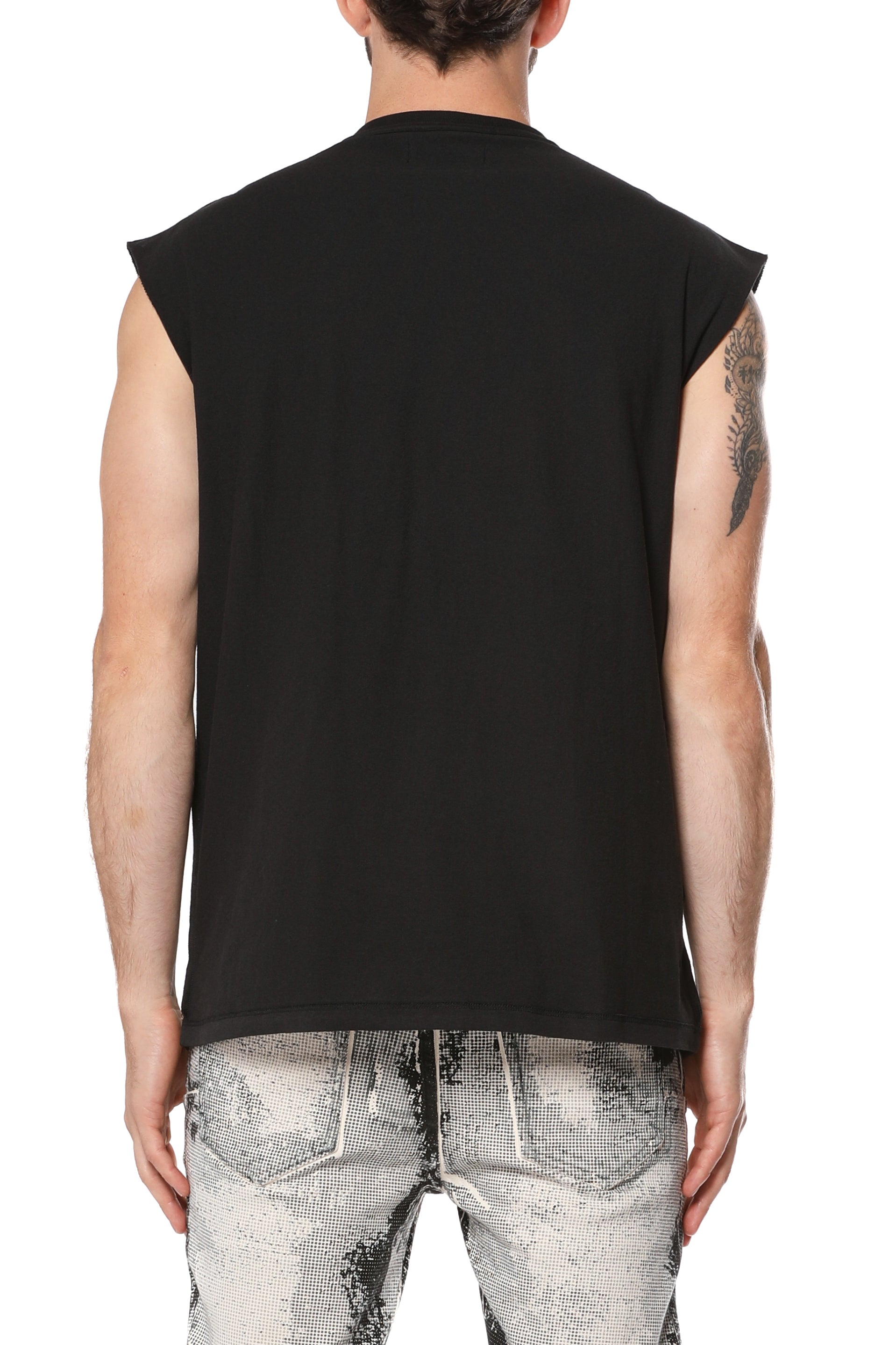 Purple Brand Textured Sleeveless Tee