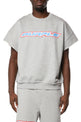 Purple Brand Slub Cut Off Muscle Fleece Tee