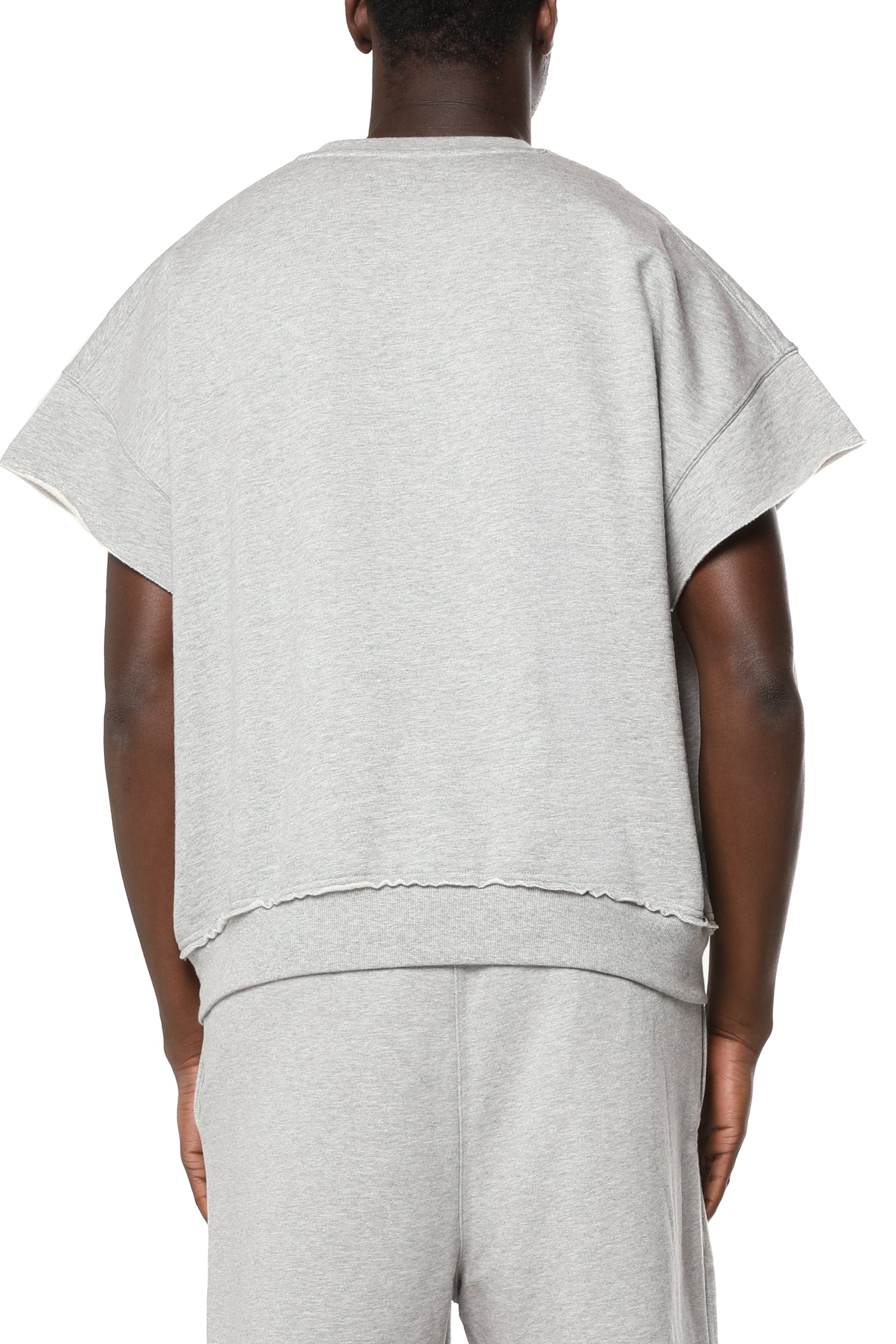 Purple Brand Slub Cut Off Muscle Fleece Tee