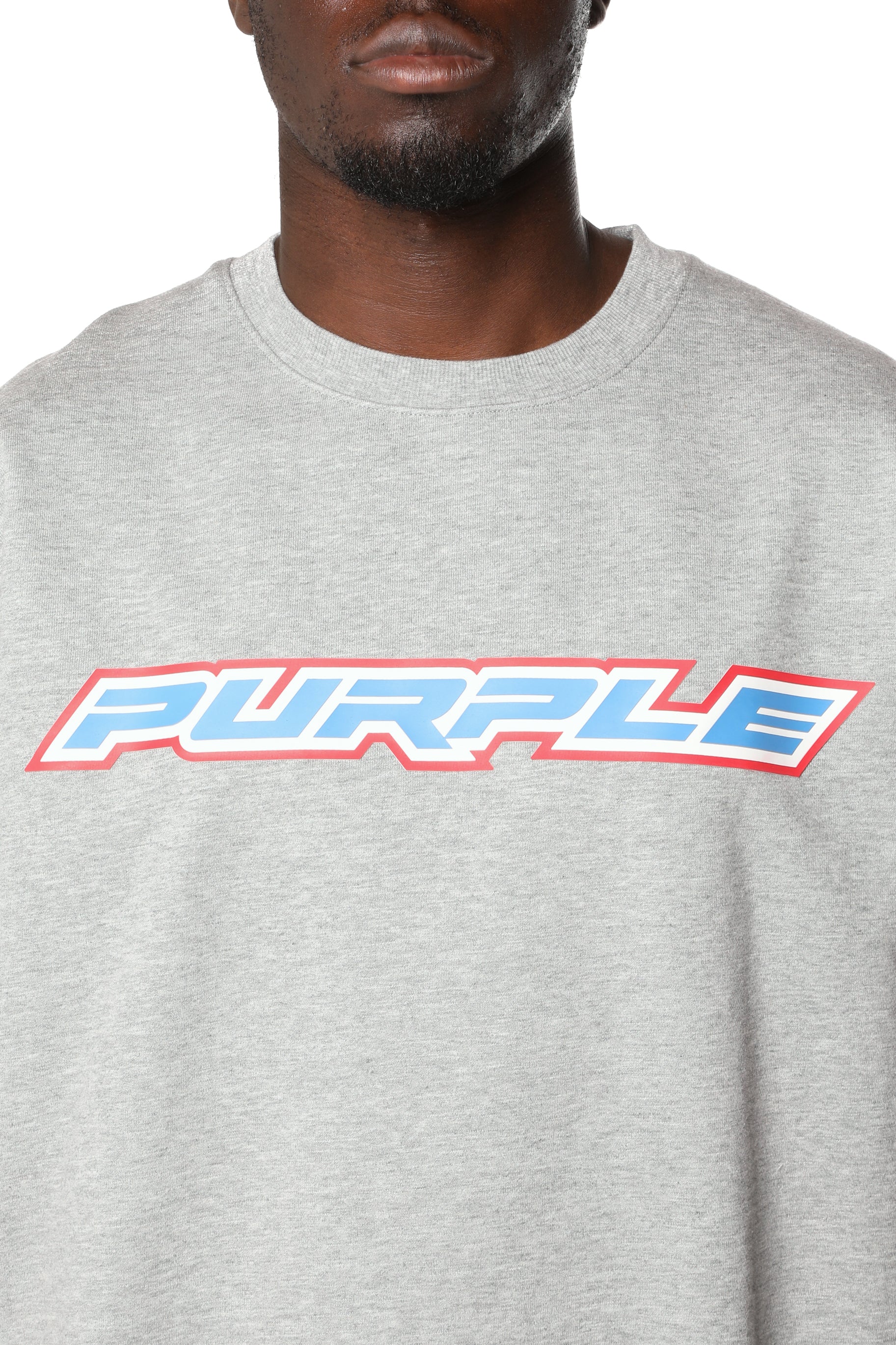 Purple Brand Slub Cut Off Muscle Fleece Tee