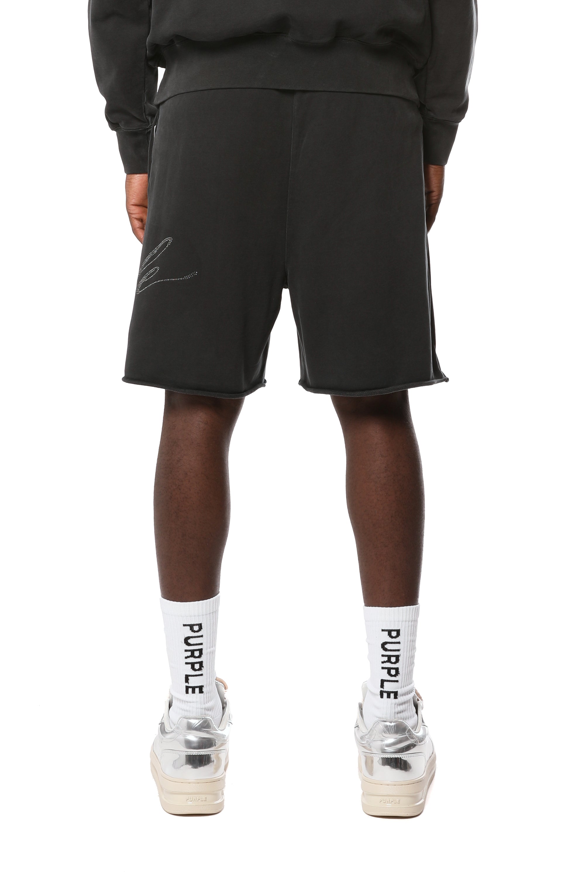 Purple Brand Midweight Fleece Pull On Shorts