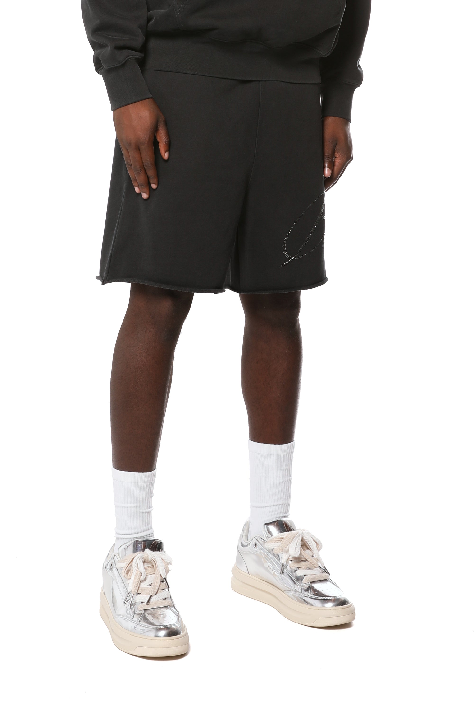 Purple Brand Midweight Fleece Pull On Shorts