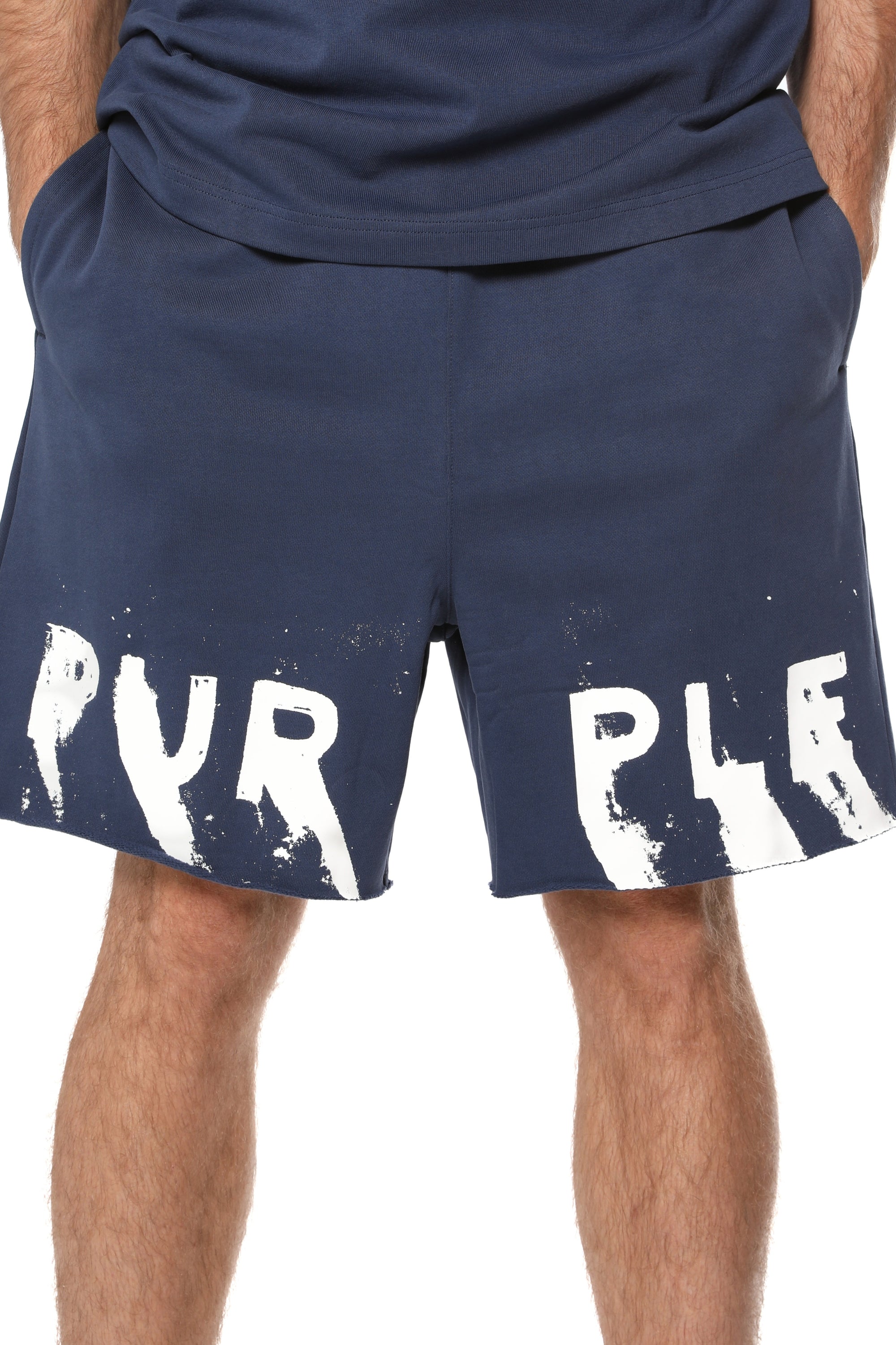 Purple Brand Midweight Fleece Pull On Shorts