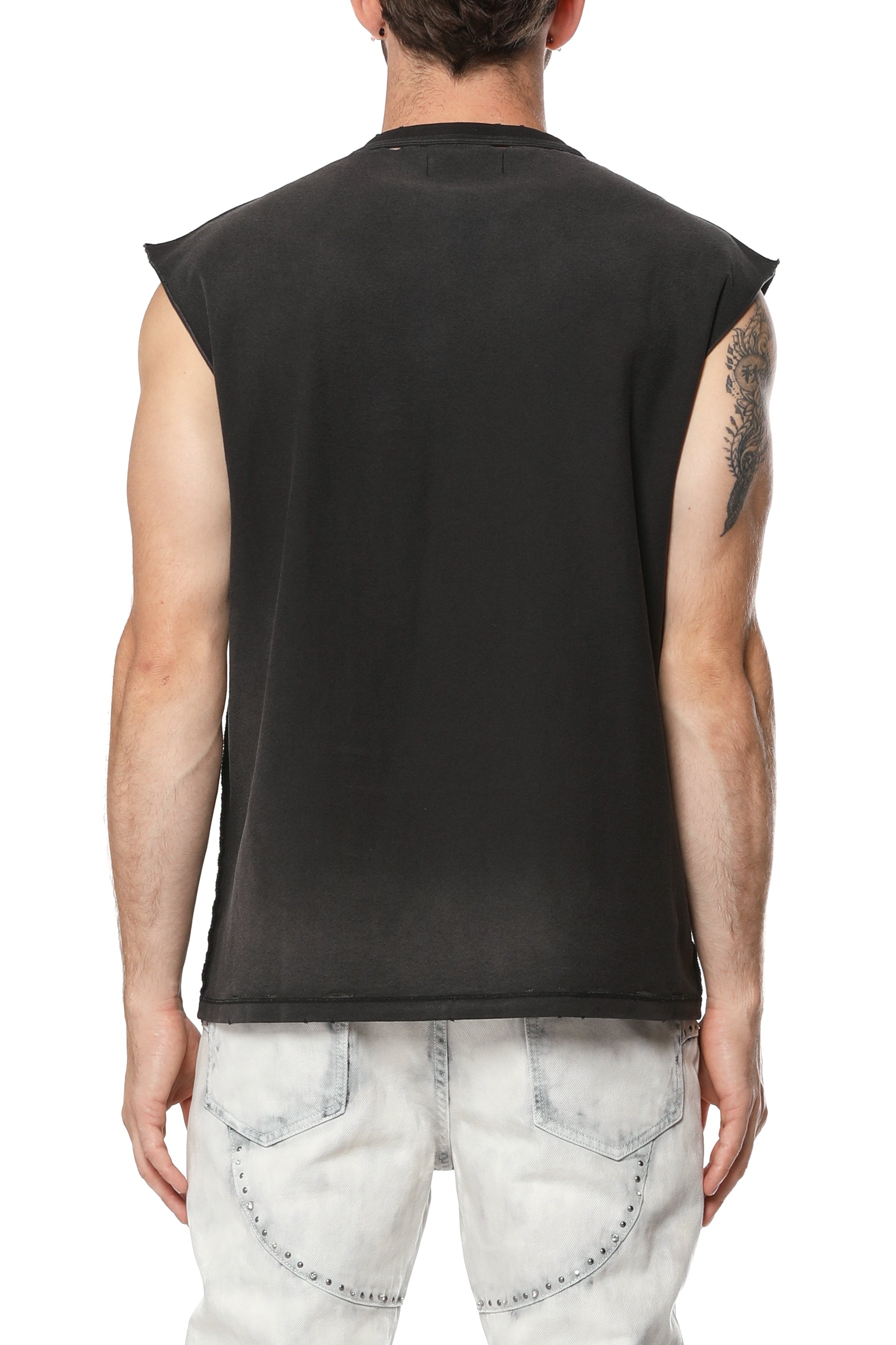 Purple Brand Textured Sleeveless Tee