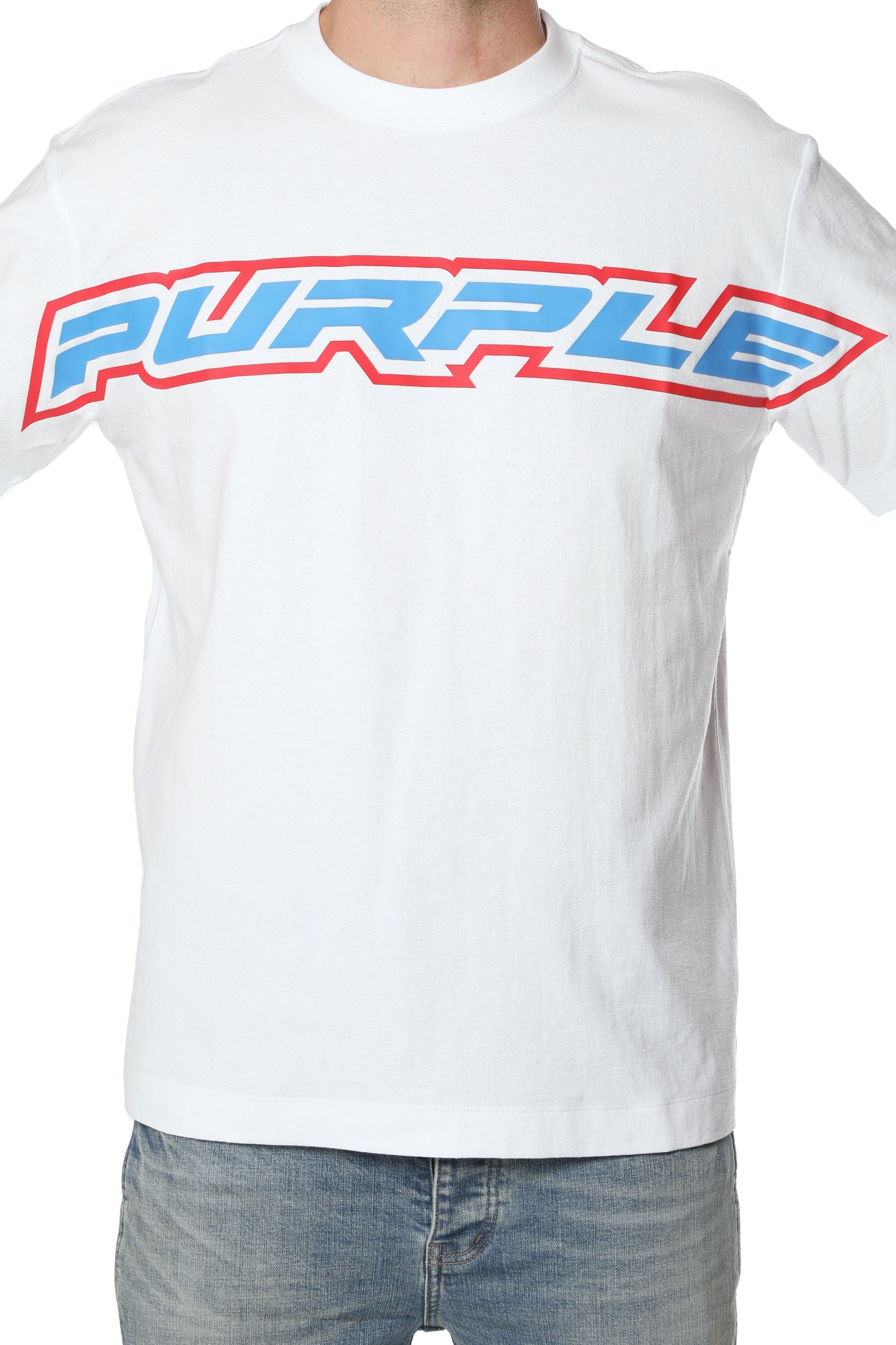 Purple Brand Textured Jersey Short Sleeve Tee
