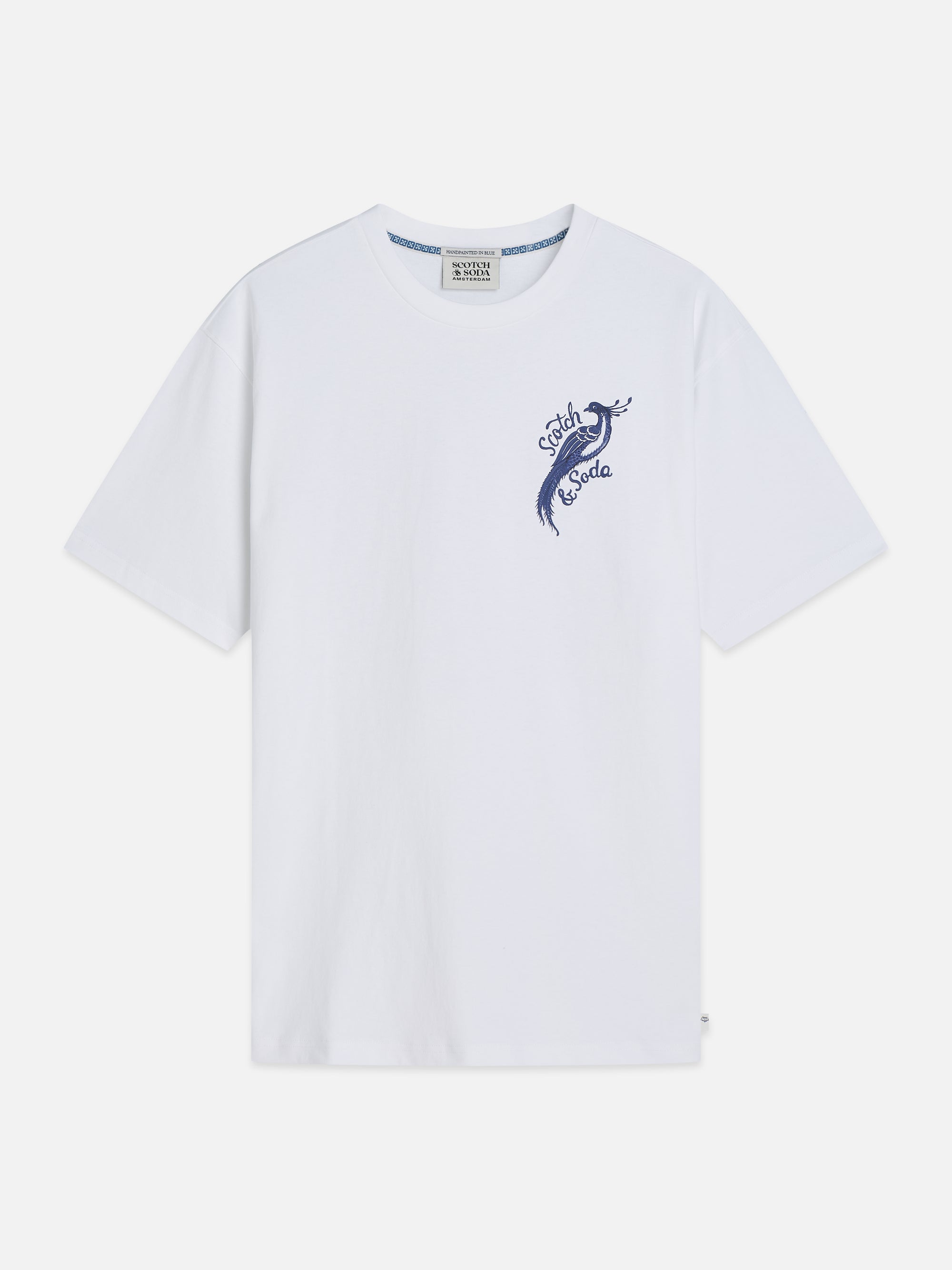 S&amp;S Delfts Blauw Front and Back Artwork Relaxed-Fit Tee