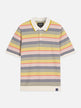 S&S Striped Structured Knitted Regular-Fit Polo