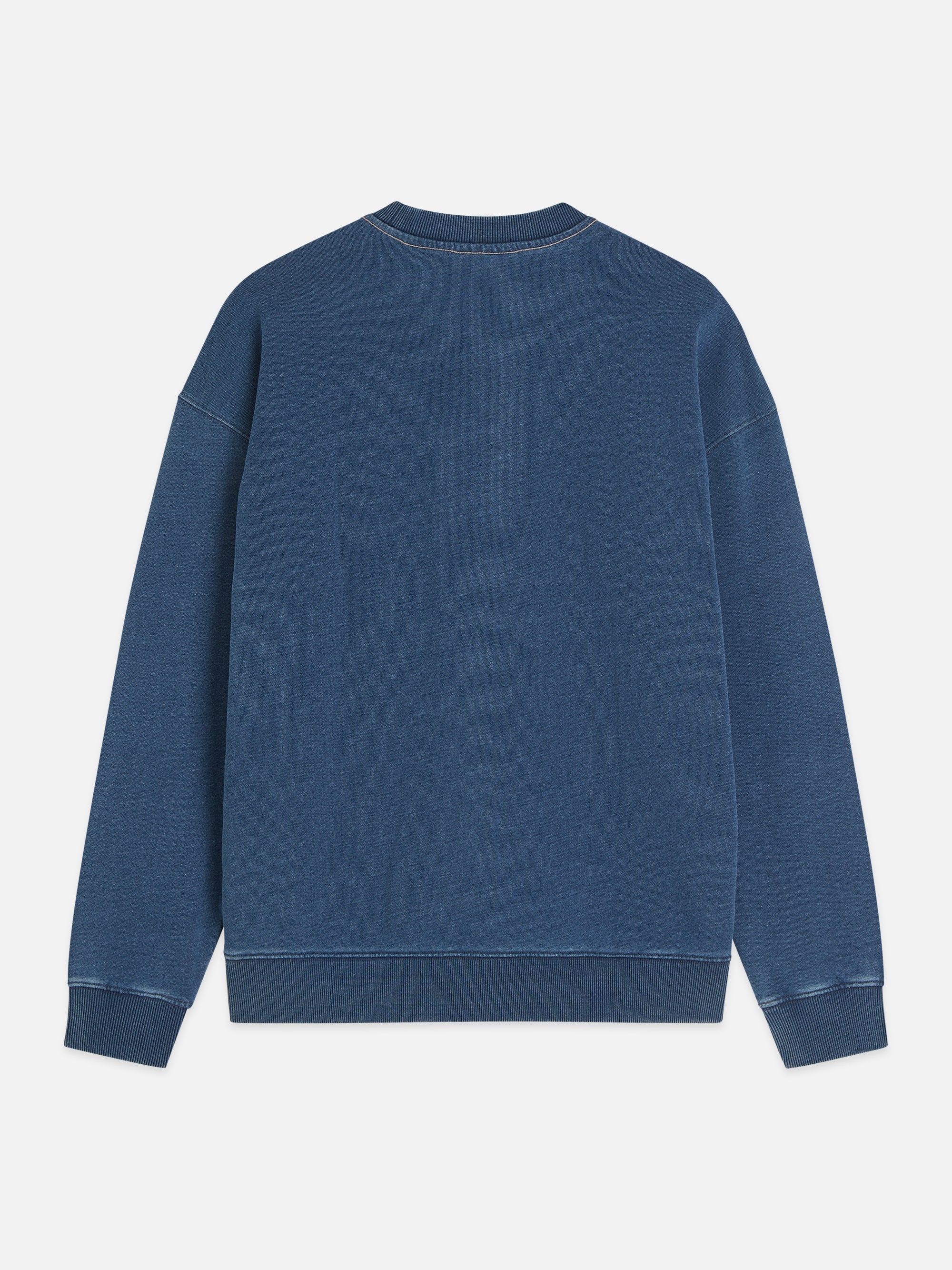 S&amp;S Front Artwork Indigo Washed Loose-Fit Sweatshirt