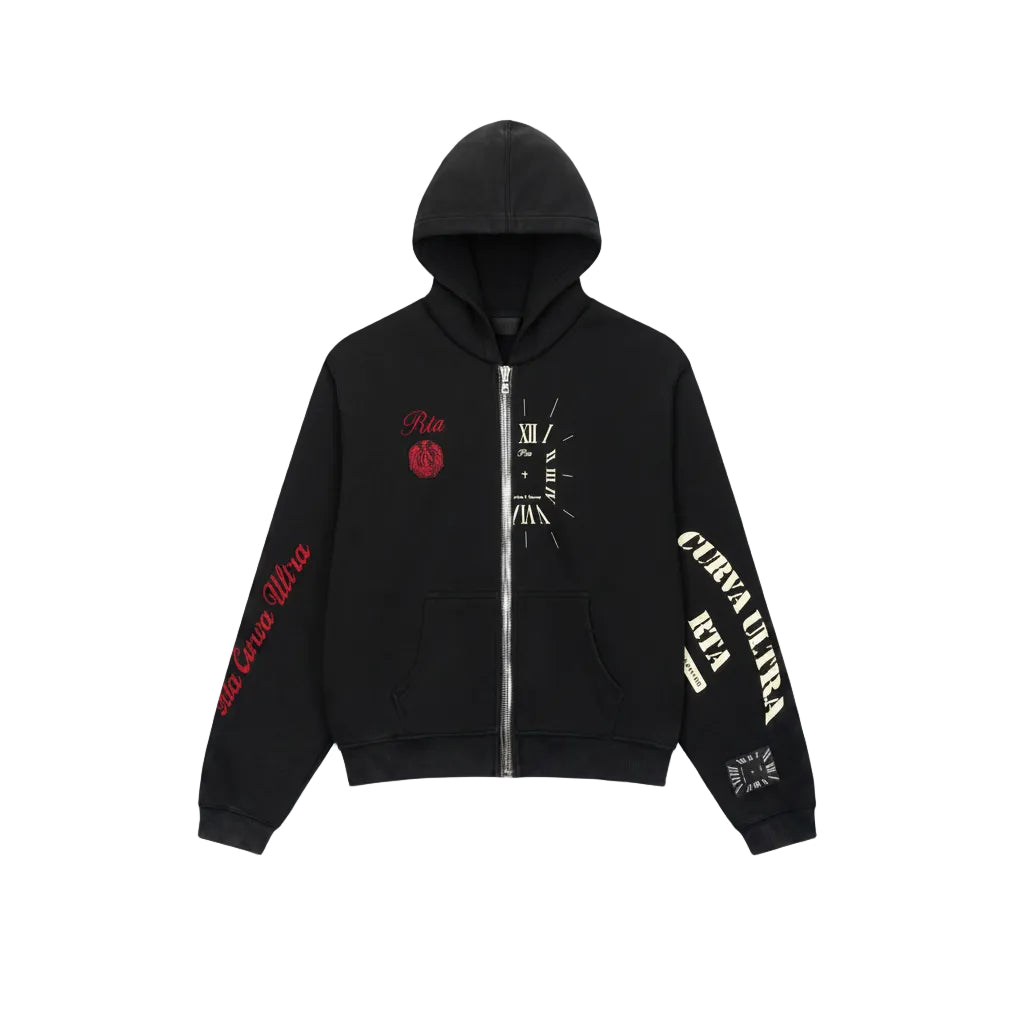 RTA Riko Half Half Zip Up Hoodie