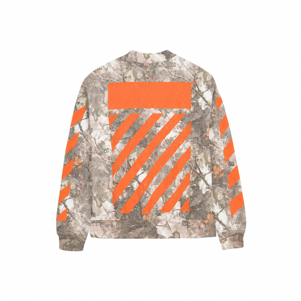 L/AB Camo Printed Diag Crewneck