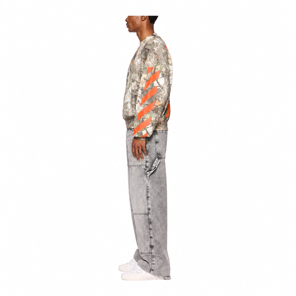 L/AB Camo Printed Diag Crewneck