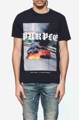 Purple Brand Clean Short Sleeve Smoke Show Tee