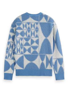 S&S Textured Jacquard Crewneck